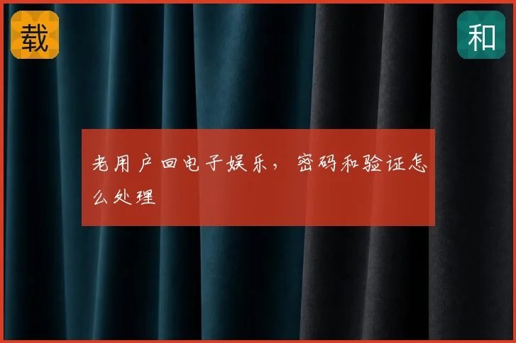 老用户回电子娱乐，密码和验证怎么处理